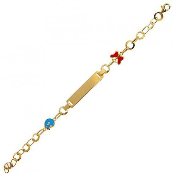 Kelebek ve Tweety Künye 3,60 Gram 14 Ayar Altın