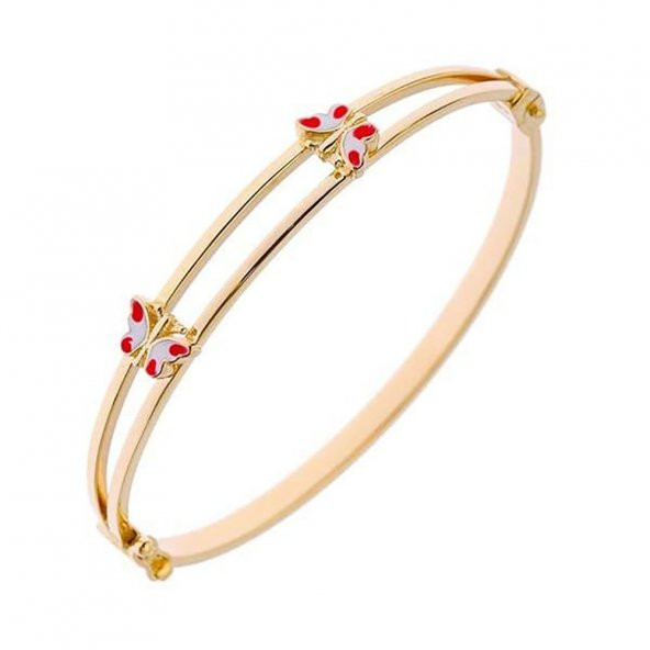 Çocuk Kelepçe Bilezik 5,10 Gram 14 Ayar Altın