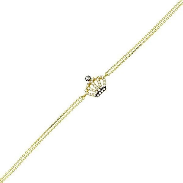Bileklik Kraliçe Tacı 1,68 Gram 14 Ayar Altın
