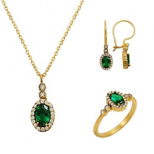 Mini Yeşim Set 6,45 Gram 14 Ayar Altın