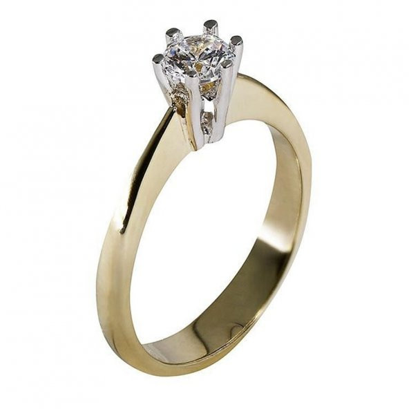 Yüzük Tek Taş Sarı 3,42 Gram 14 Ayar Altın ürün görseli