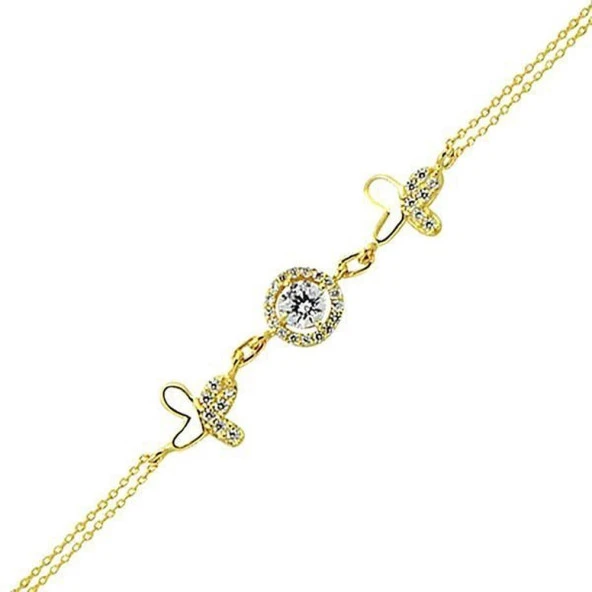 Kelebek Bileklik 2,22 Gram 14 Ayar Altın ürün görseli