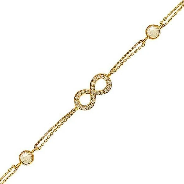 Sonsuzluk Bileklik 2,55 Gram 14 Ayar Altın ürün görseli