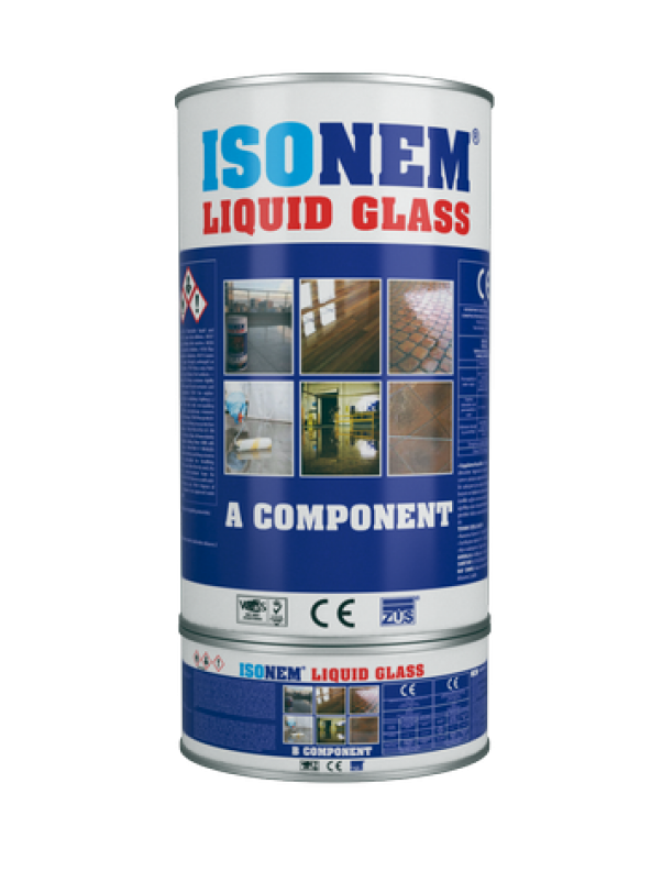 4 Kg İsonem Liquid Glass Sıvı Cam Şeffaf Zemin Kaplama