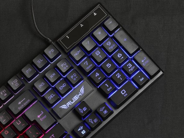 Rush Rk102 Işıklı Oyuncu Gaming Mekanik Hisli Klavye - 4