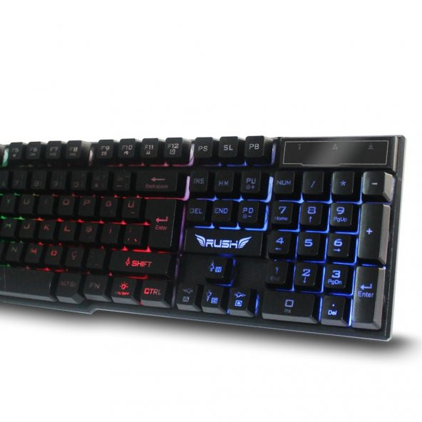 Rush Rk102 Işıklı Oyuncu Gaming Mekanik Hisli Klavye - 5