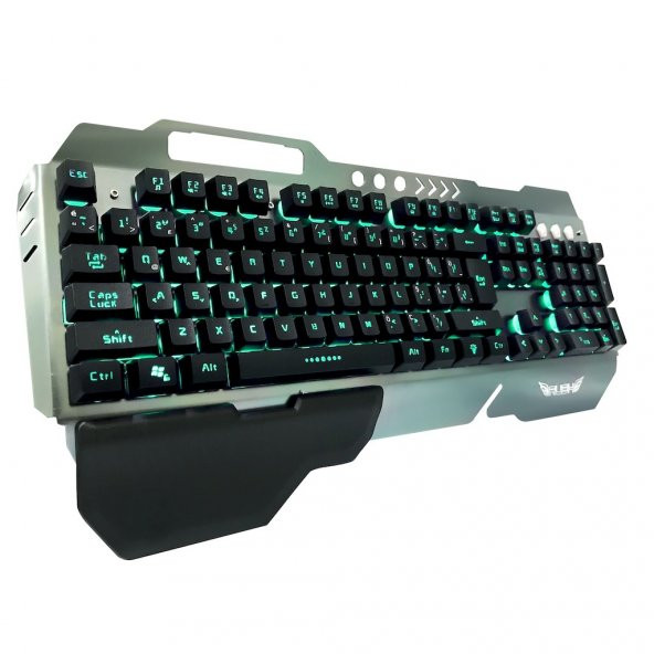 Rush RK707 Led Işıklı Metal Oyuncu Gaming Mekanik Hisli Klavye - 2