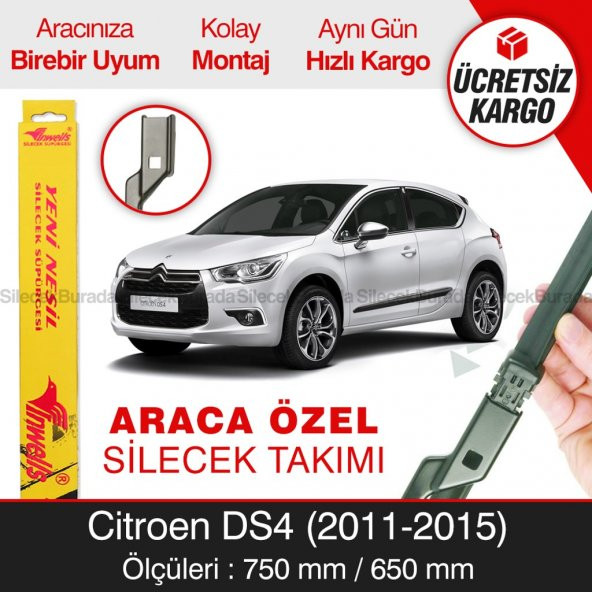 Citroen DS4 Silecek Takımı (2011-2015) İnwells Muz