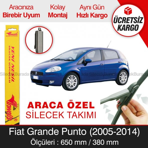Fiat Grande Punto Silecek Takımı (2005-2014) İnwells Muz