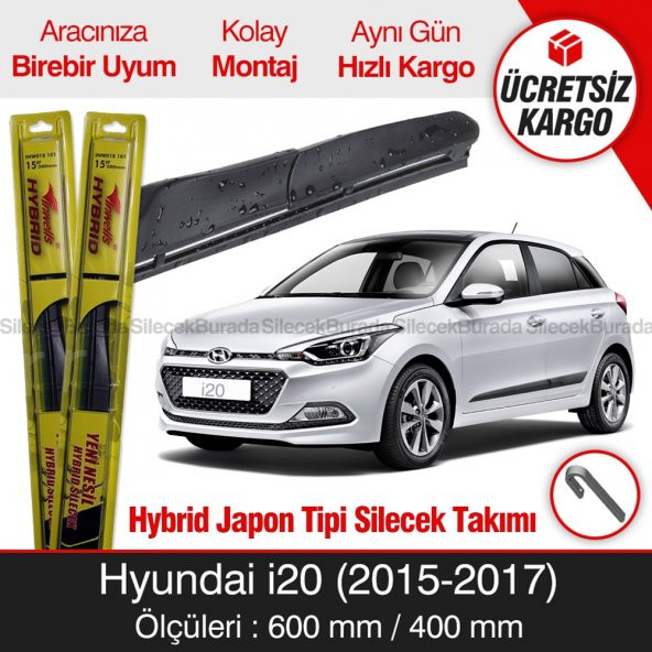 Hyundai İ20 Silecek Takımı (2015-2017) İnwells Hybrid Hibrit