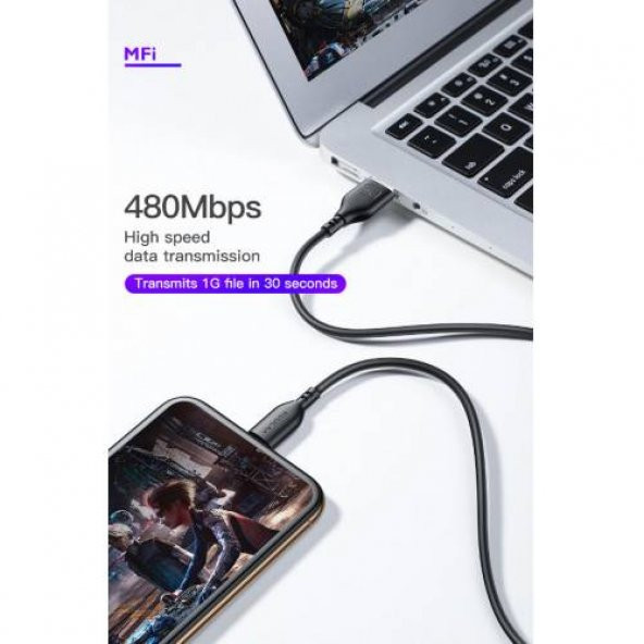 Apple MFİ Sertifikalı iPad (5. nesil) Uym 2 Mt Şarj ve Data Kablosu, Hızlı Şarj Kablosu - 7