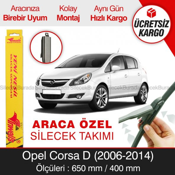 Opel Corsa D Silecek Takımı (2006-2014) İnwells Muz