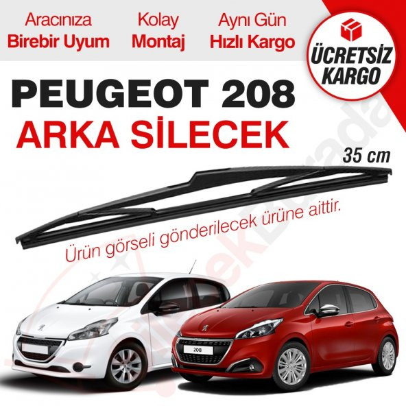 Peugeot 208 Arka Silecek (2012-2017)