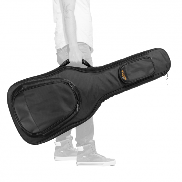 Wagon Case 05 Serisi Siyah Akustik Gitar Taşıma Çantası