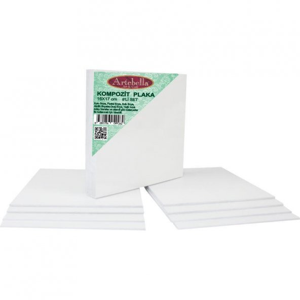 16x17 cm Pres Kompozit Plaka 8li Paket