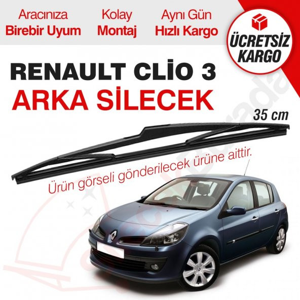 Renault Clio 3 Arka Silecek (2005-2007)