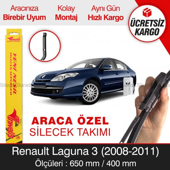 Renault Laguna 3 Silecek Takımı (2008-2011) İnwells Muz