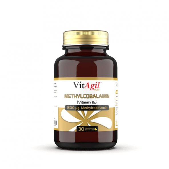 VitAgil Gold 1500 mcg Metilkobalamin (Vitamin B12) 30 Kapsül