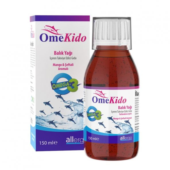 Omekido Balık Yağı Şeftali & Mango Aromalı 150 ml
