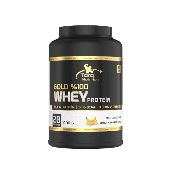 Torq Nutrition Gold Whey Protein Muz Aromalı 1000 Gr
