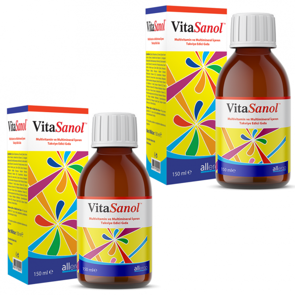 2 Adet VitaSanol 150 ml Şurup Multivitamin Multimineral