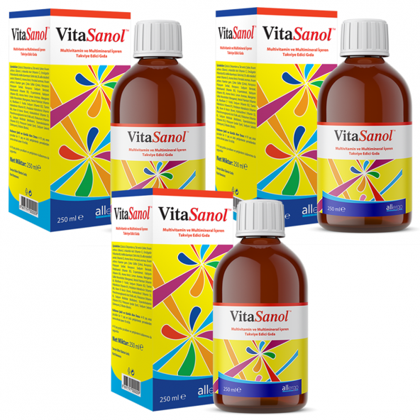 3 Adet VitaSanol 250 ml Multivitamin Şurup