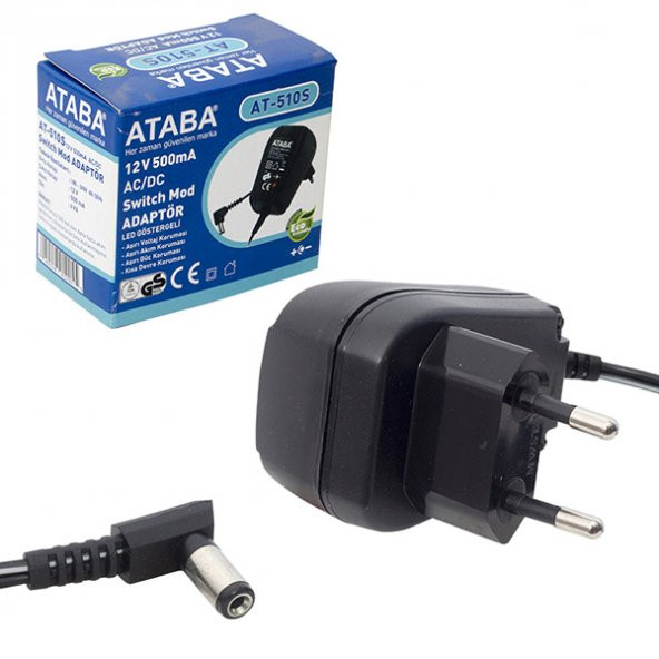 Ataba AT-510S 12V 500mah 0.5A SMPS Adaptör