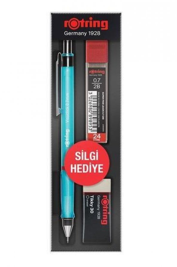 Rotring Okul Seti Visuclick Versatil + Min Silgi 0.7 MM Mavi RO-VK07-MAVI