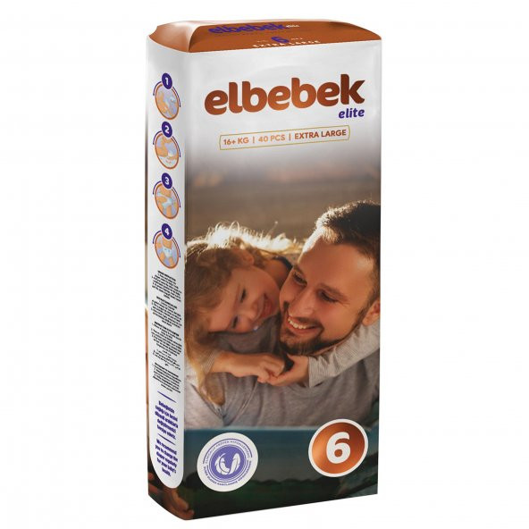 ELBEBEK ELİTE BEBEK BEZİ 6 NUMARA X LARGE 40 ADET - 2