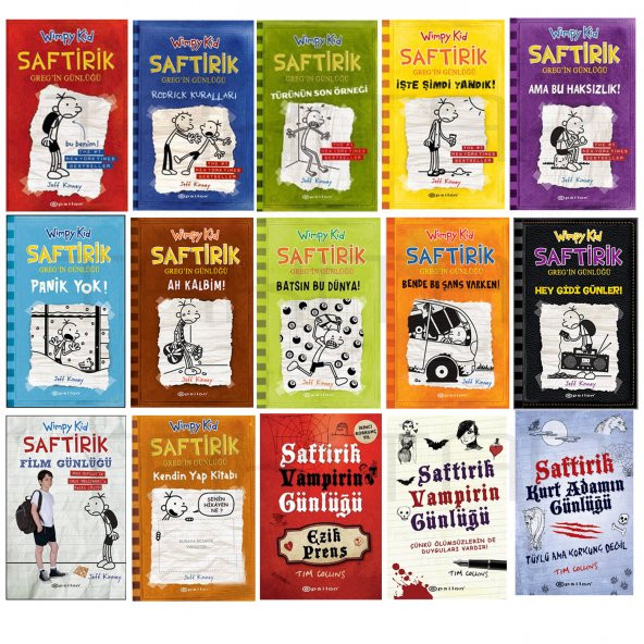 Saftirik Gregin Günlüğü - Jeff Kinney Serisi - 15 Kitaplık Seti