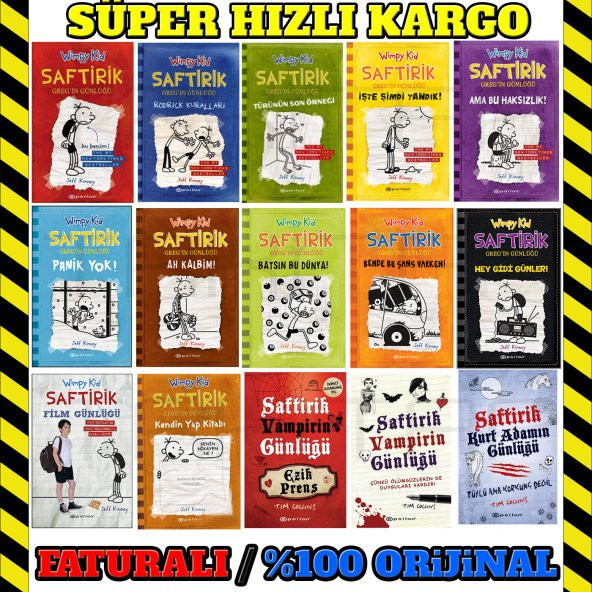 Saftirik Gregin Günlüğü - Jeff Kinney Serisi - 15 Kitaplık Seti - 2