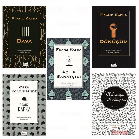 FRANZ KAFKA (DÖNÜŞÜM Dava Açlık sanatçısı Ceza kol.) 5 BEZ CİLTLİ ürün görseli