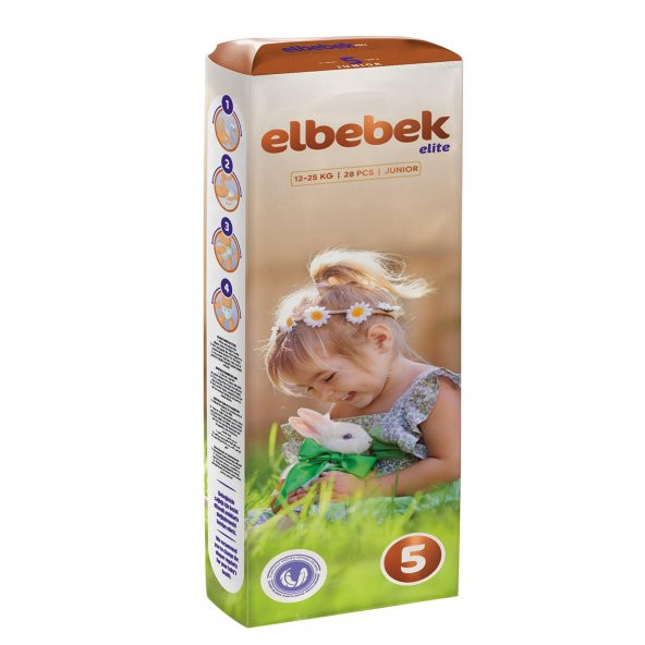 ELBEBEK ELİTE BEBEK BEZİ 5 NUMARA JUNIOR 28 ADET - 2