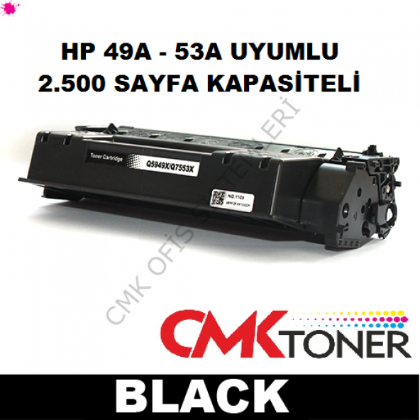 Hp 49A-Q5949A / 1160 -1320 /  Muadil Toner