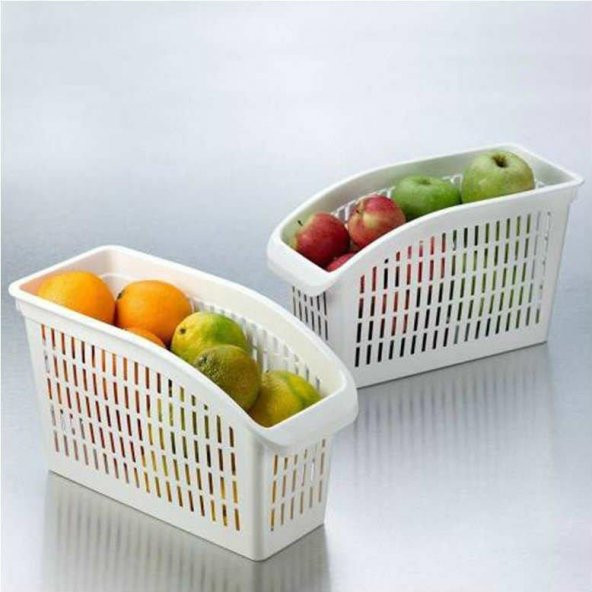 Buzdolabı İçi Raf Düzenleyici Meyve Sebze Sepeti - Organizer Dolap Düzenleyici - Meyvelik - Sebzelik