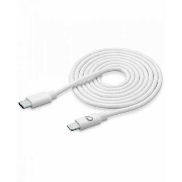 Cellularline USB-C Apple Lightning 2Mt Kablo Beyaz  - USBDATAC2LMFI2MW