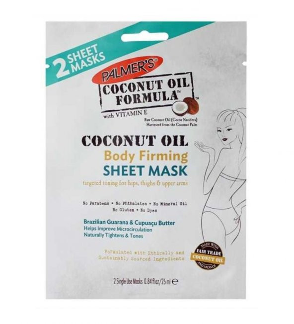 PalmerS Coconut Oil Body Firming Sheet Mask 25 ml