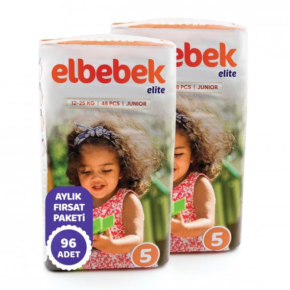 ELBEBEK ELİTE BEBEK BEZİ 5 NUMARA JUNIOR 96 ADET - 2