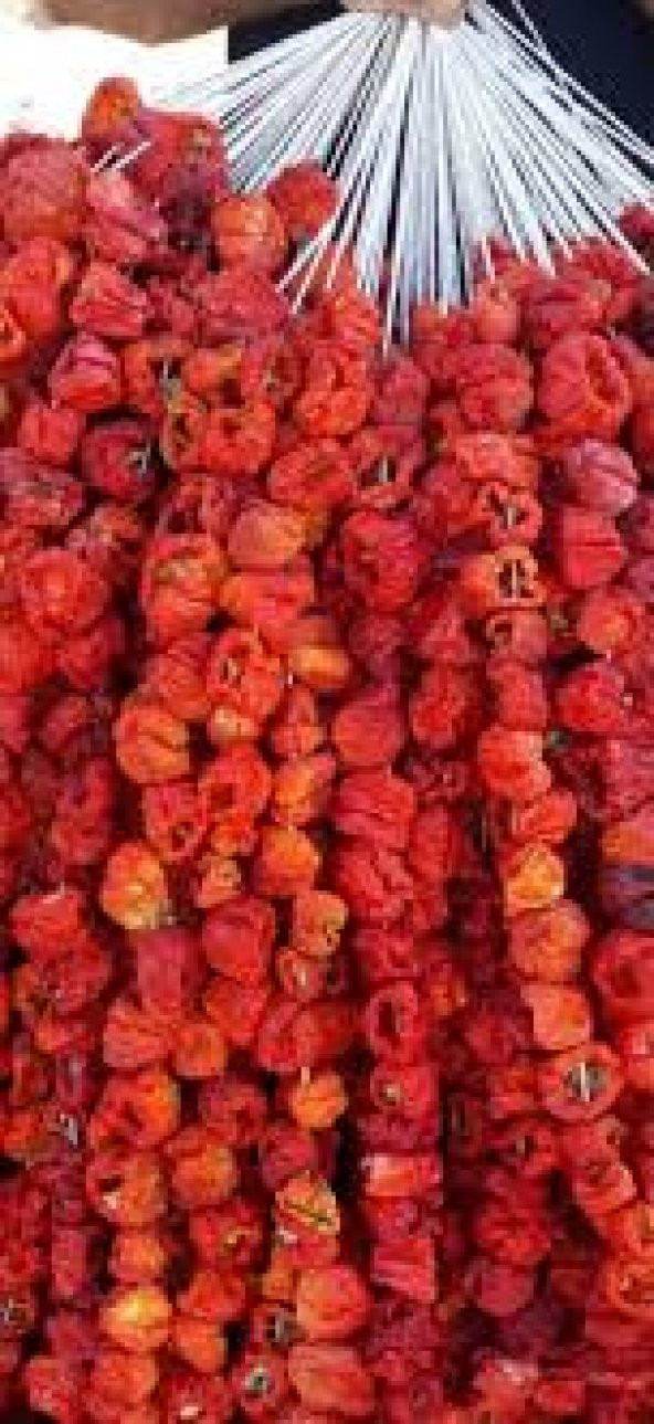 ANTEP ACI BİBER KURUTMALIĞI 1 DİZİM (45-50 ADET )