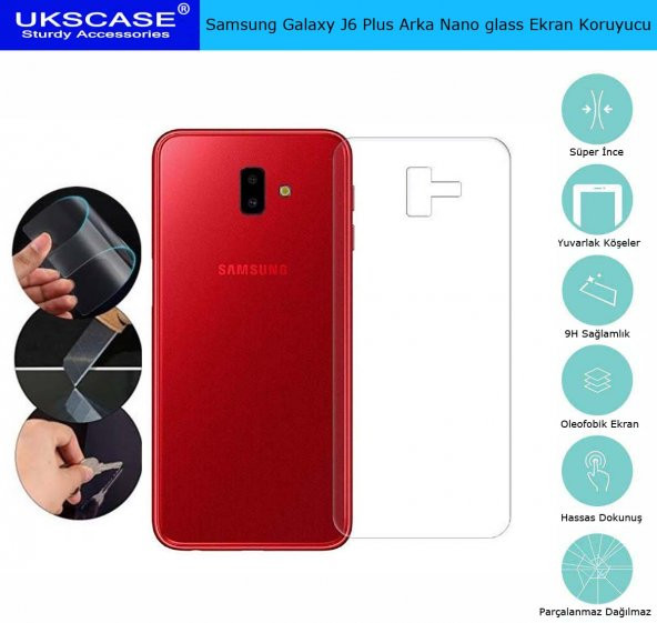 Samsung Galaxy J6 Plus Arka Nano Glass Ekran Koruyucu