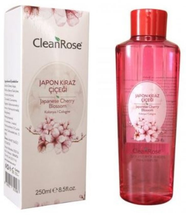 CleanRose Beyaz Japon Kiraz Çiçeği Kolonyası - 250 Ml