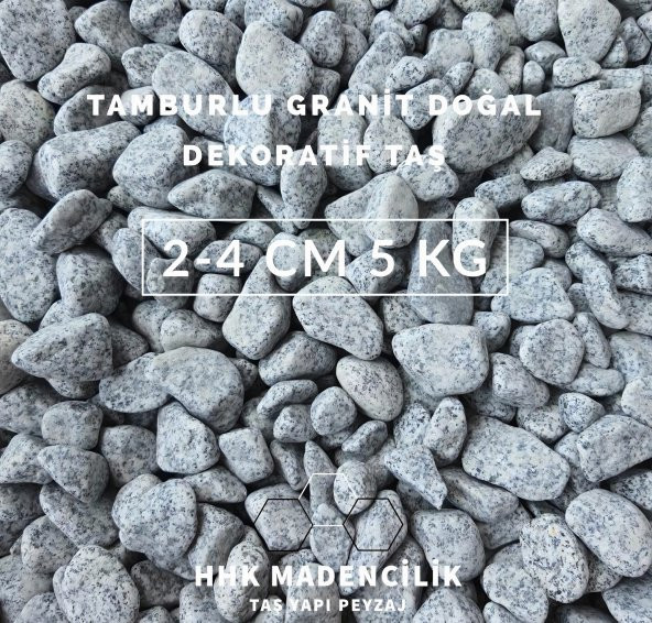 Granit Doğal Dekoratif Taş 2-4 cm 5 kg