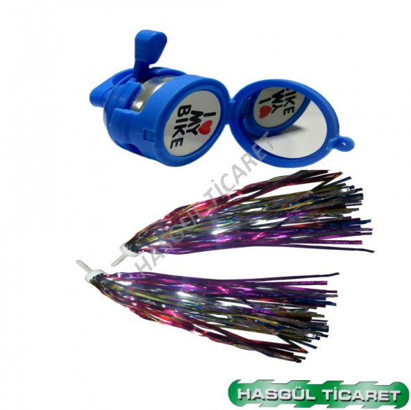 HSGL MAVİ AYNALI ZİL ve PÜSKÜL SET