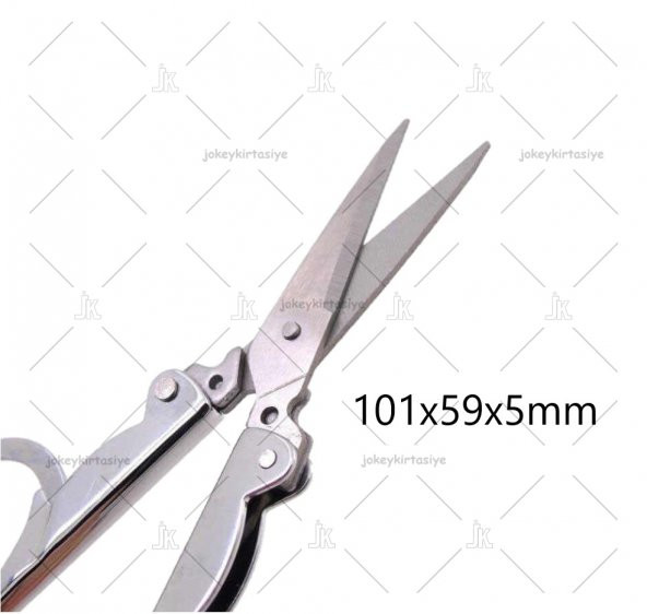 ÇELİK Katlanır CEP tipi Seyahat Makası (Açık12cm Kapalı5cm) - 2