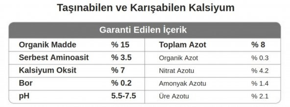 AMİNOQUELANT CA PLUS Kalsiyum 1 LT - 4