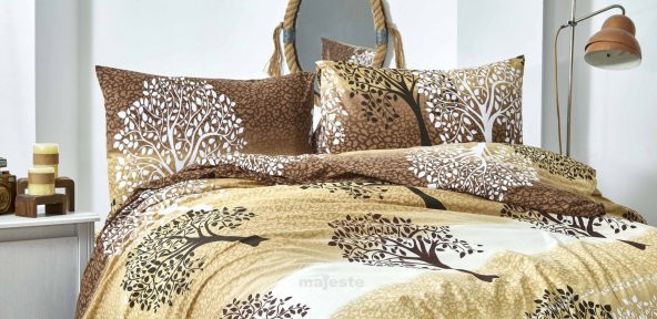 Toprak Ev Elegant %100 Pamuk Çift Kişilik Nevresim Takımı - 9276 - 5
