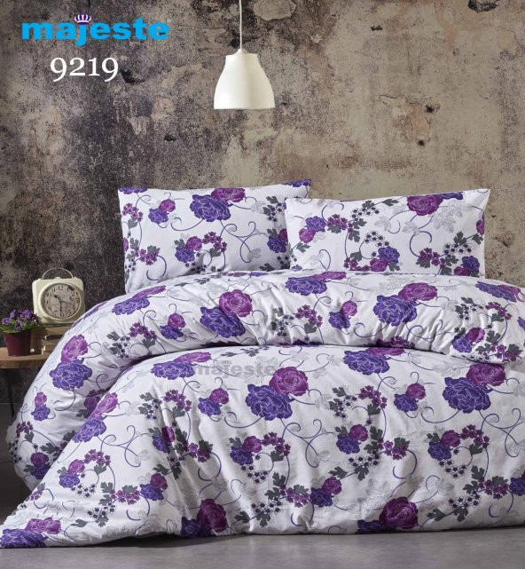 Toprak Ev Elegant  %100 Pamuk Çiçekli Çift Kişilik Nevresim Takımı - 9219 - 1