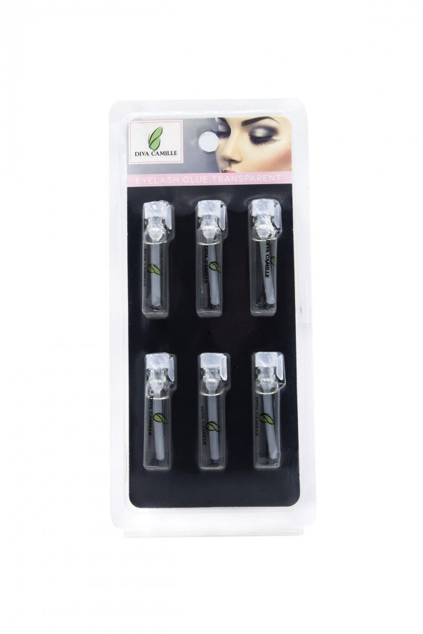 DİVA CAMİLLE EYELASH GLUE ŞEFFAF 2 ML. 6LI SET CAM