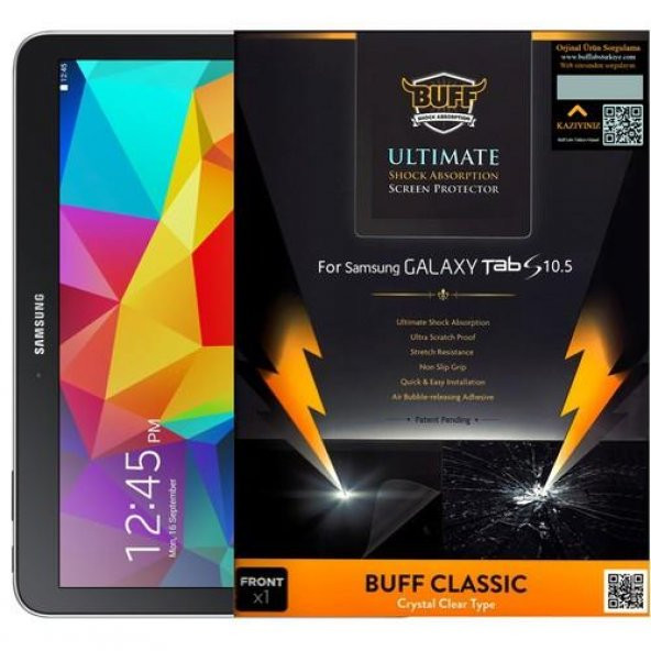 Buff Galaxy Tab S 10.5 Ekran Koruyucu Film