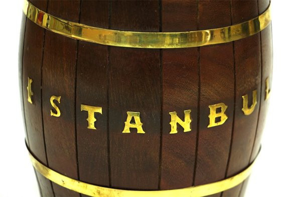 Ahşap Fıçı Kumbara İstanbul 7 - 4